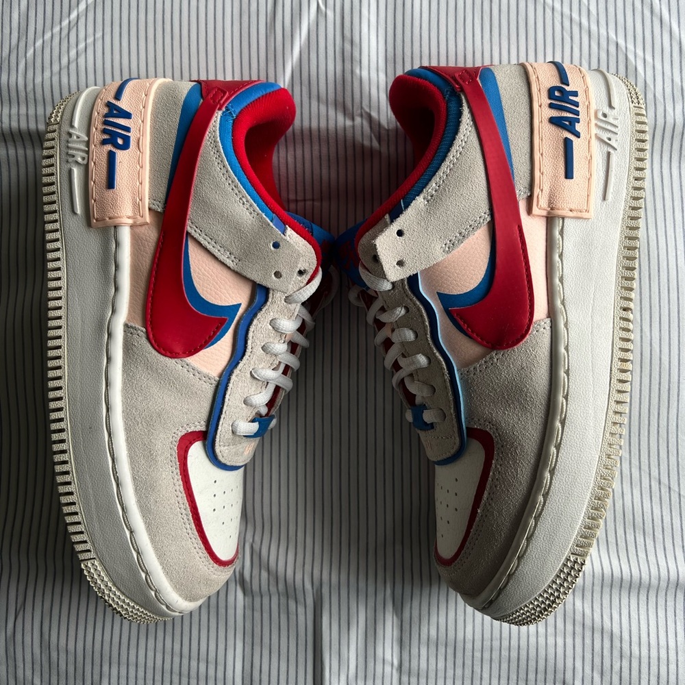 Nike Air Force 1 Shadow “Sail Royal Red” Size 7 Women’s
